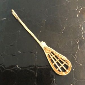 14k gold lacrosse charm